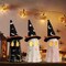 Ghost Halloween Decor, Ceramic Halloween Ghost Decorations Indoor, Ghost Decor with Witch Hat for Fall Halloween Home Decor